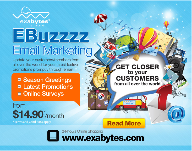Exabytes EBuzzzz Email Marketing - From $14.90/month