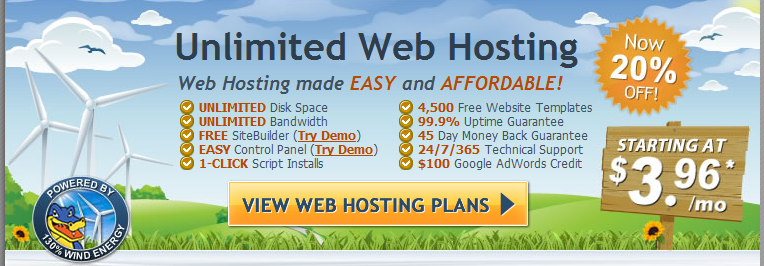 HostGator Web Hosting – Unlimited Web Hosting – Save 20% Today - From $3.96/mo