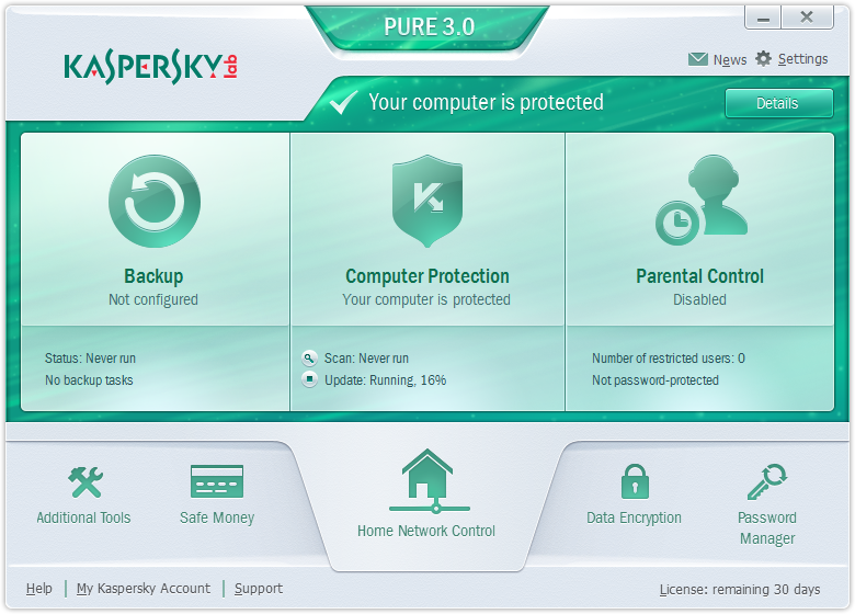 Kaspersky PURE 3.0 Total Security - Save $20 On Top-Rated Protection